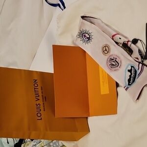 Louis Vuitton Silk Bandeau Scarf in New Condition.